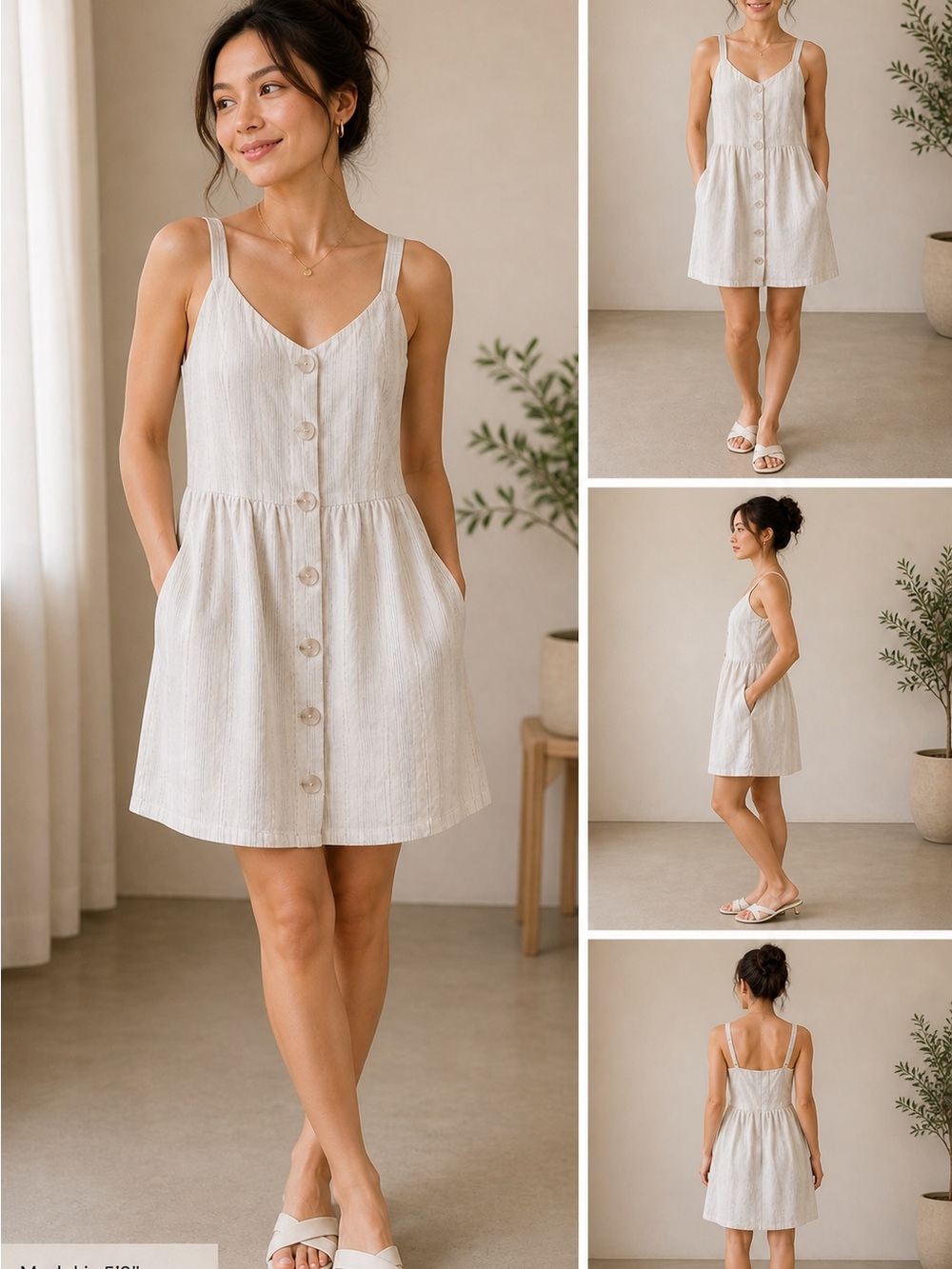 Gentle Fawn Striped Mini Dress Size Small.|